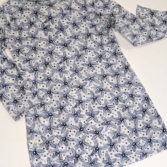 Sigrid Olsen Sequin Cotton V Neck Tunic Blouse XS - Picture 3 of 6